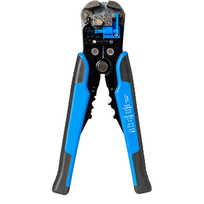 Многофункциональный инструмент для зачистки проводов, обжимные плоскогубцы, инструмент для зачистки кабеля 0,2-6 мм2 AWG24-10, обжимной 0,5-6 мм2 AWG22-10 - Цвет: Blue