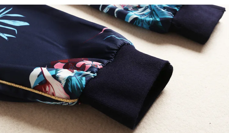 Новинка 2019, осенняя модная Женская бейсбольная куртка с принтом + штаны, повседневный костюм из двух предметов