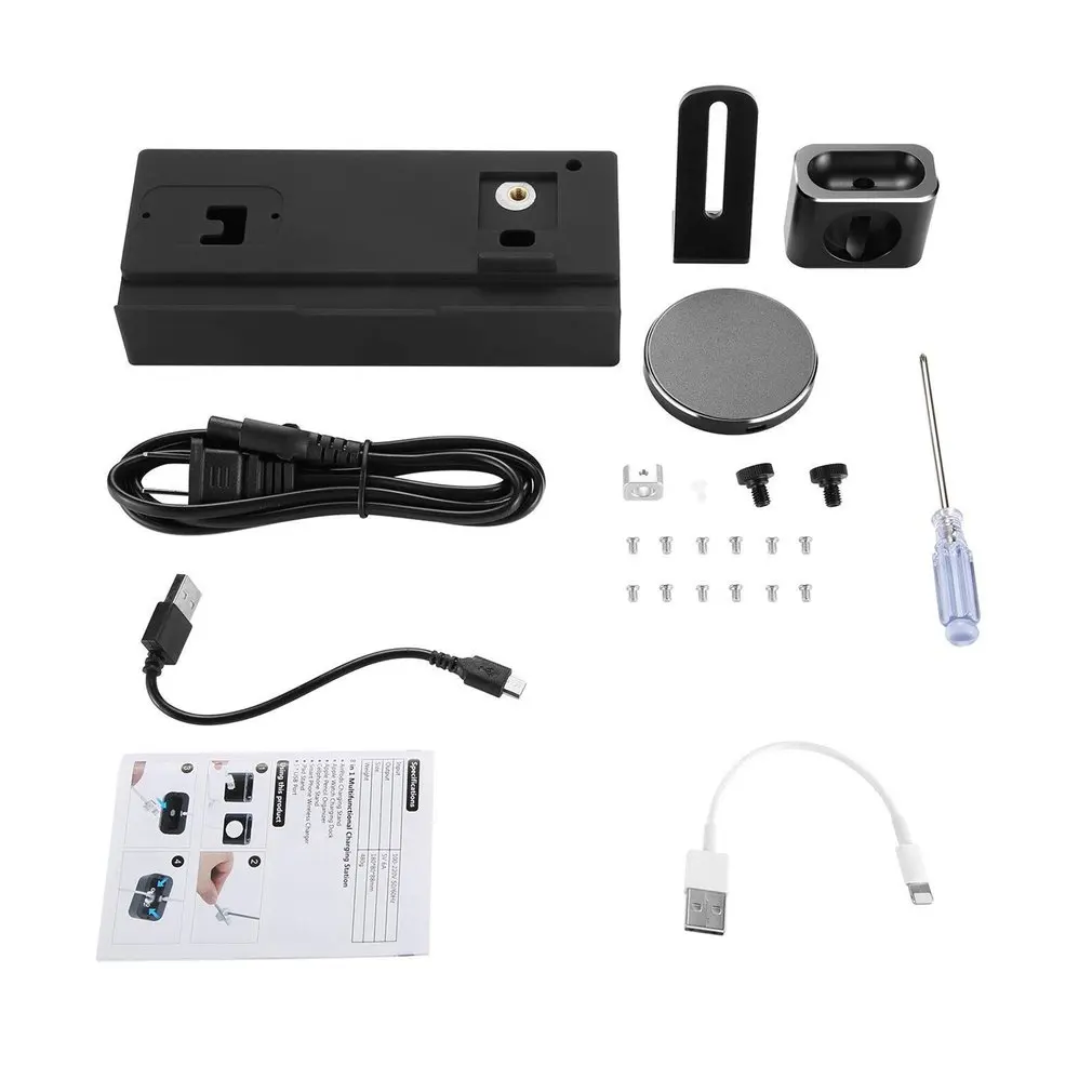 

8 in 1 Charging Station Detachable Wireless Charger Compatible for iPhone Xs Max/XS/XR/X/8/8 Plus Electronic Devices