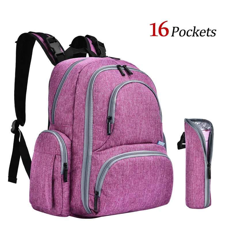 

Baby Diaper Backpack With Insulated Pockets Large Size Water-resistant Baby Bag Nappy Change Pad Drop Shipping Maternity Mummy B