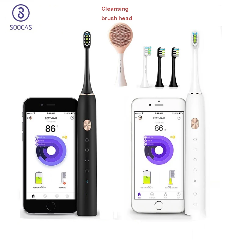 Головки зубной щетки Soocas X3U X3 X5 для Xiaomi Mijia V1 оригинальная звуковая электрическая