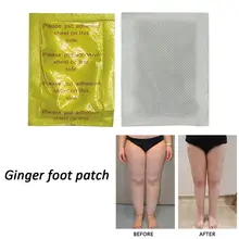 10 шт. пластырь для детоксикации тела для ног расслабляющий отек имбирь клейкие накладки имбирь для похудения ног для похудения