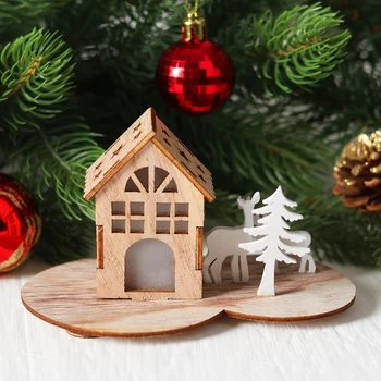 

New Year's decor with lighting "Party House" 7x11.5x8.7 cm 4311248