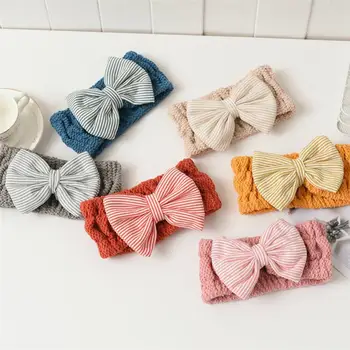 

2pcs Cross Bowknot Hair Band Coral Fleece Bathing Headband Soft Elastic Headbands For Washing Face Spa Cosmetic Face Mask