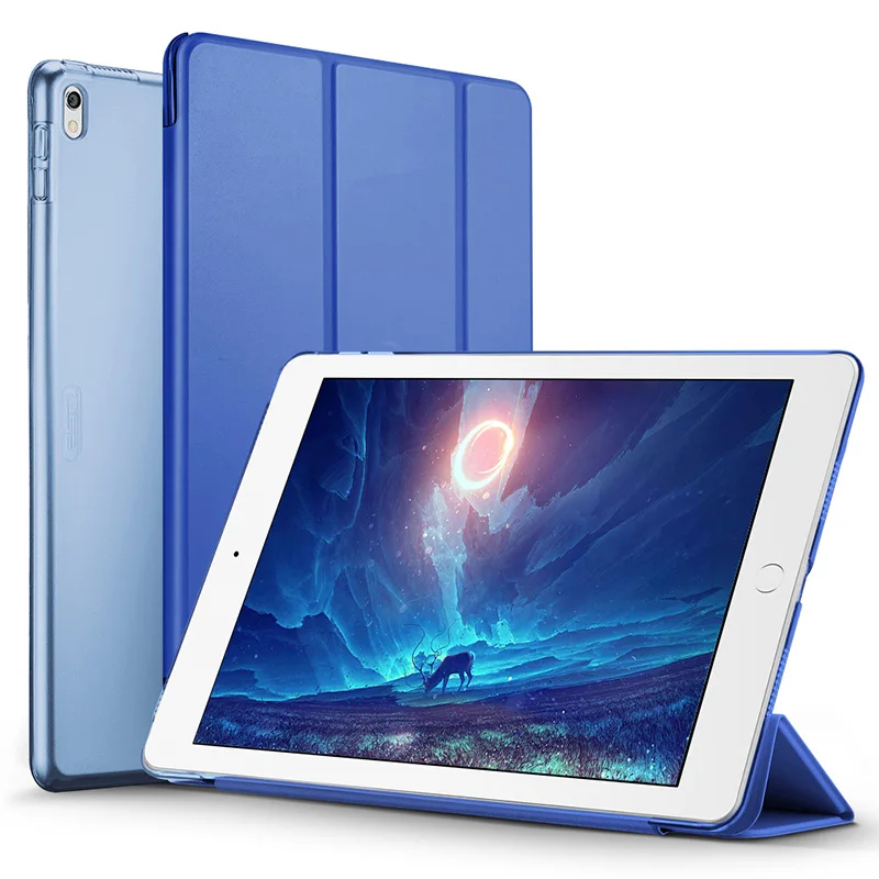 ESR Yippee цветной Чехол для iPad Pro 10," из искусственной кожи прозрачный Ультратонкий чехол-светильник для задней панели - Цвет: Navy Blue