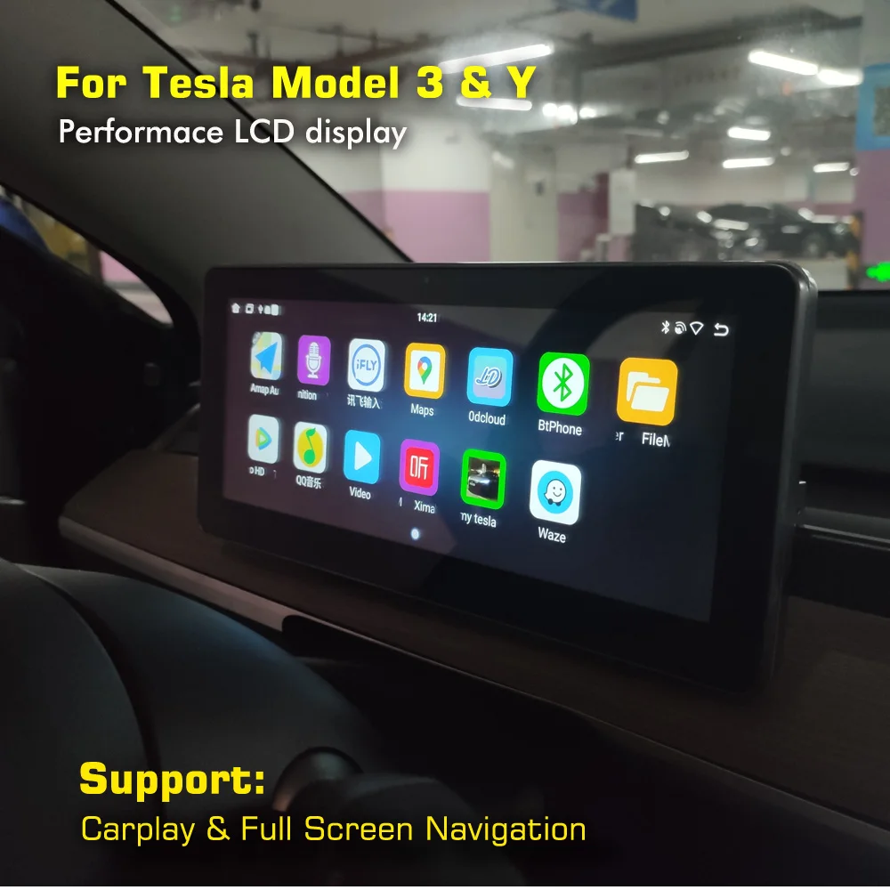 Мультимедийный плеер для приборной панели Tesla Model 3 Y 10 2 дюйма | Автомобили и