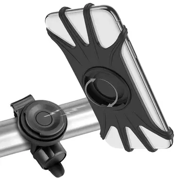 

Bicycle Motorcycle Universal Shockproof Anti-Shake Creative Silicone Magnetic Mobile Phone Holder Rotating Anti-Fall