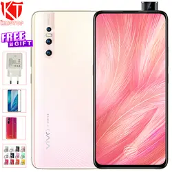 Оригинальный vivo X27 подъемные Камера 48.0MP мобильный телефон 8 GB 128 GB 6,39 "полный Экран Восьмиядерный сзади 3 Камера s Android 9,0 4G телефон