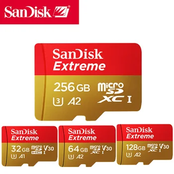

Sandisk Extreme micro SD Card UHS-I C10 U3 V30 A2 microSDHC/microSDXC 32GB 64GB 128GB 256GB Memory Flash TF Card free shiping