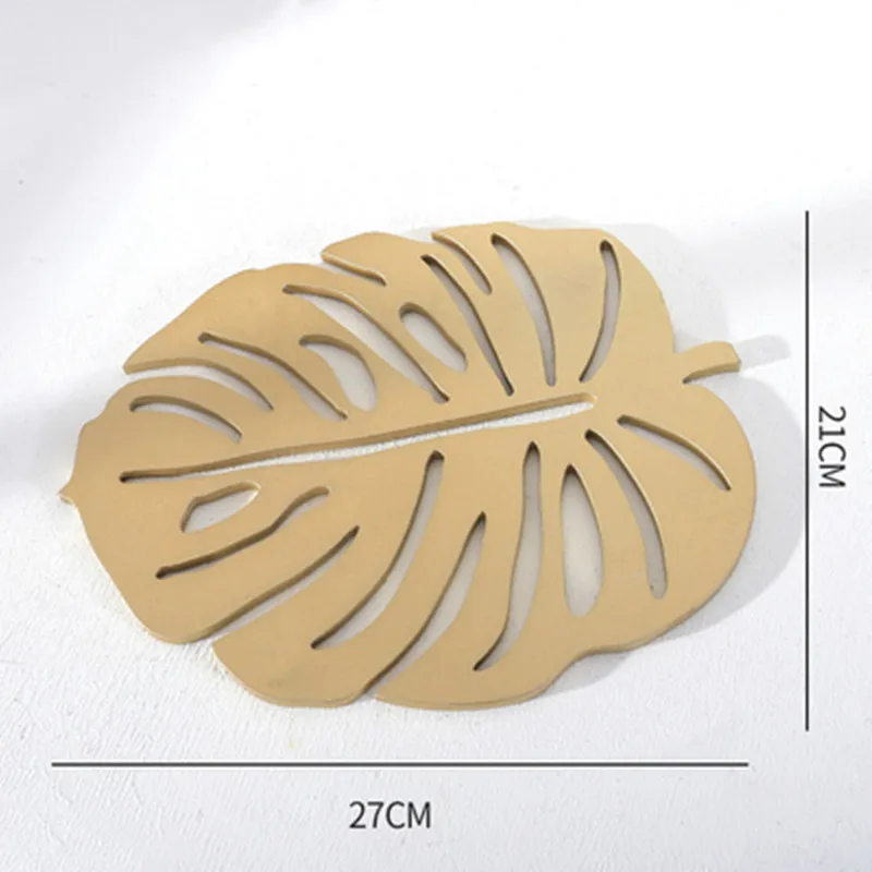 

2PCS Creative Nordic Leaves Shape Insulation Pad Home Anti-hot Hot Bowl Mat Table Plate Mat Home Decoration Ornaments M2305