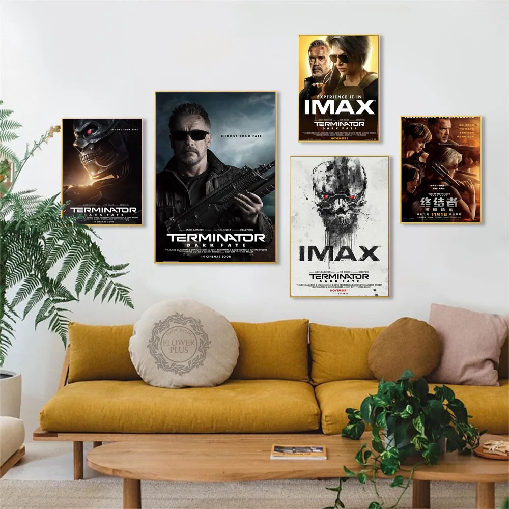 Art-Decor-Terminator-Dark-Fate-Classic-Movie-Series-Arnold-Schwarzenegger-Wall-Art-Canvas-Painting-Poster (2)