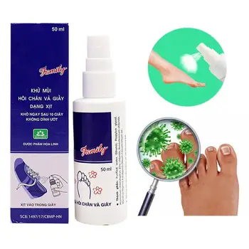 

50ml Deodorant Summer Remove Foot & Shoe Odor Vietnam Anti Bacterial Anti-fungal Refresher Spray Feet Antiperspirant Health Care