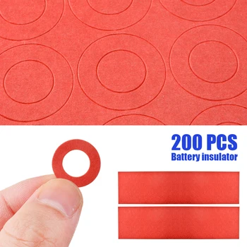 

200pcs 18650 Battery Positive and Negative Electrode Insulated Adhesive Cardboard Paper For 18650 Cell Insulation Gasket Ring