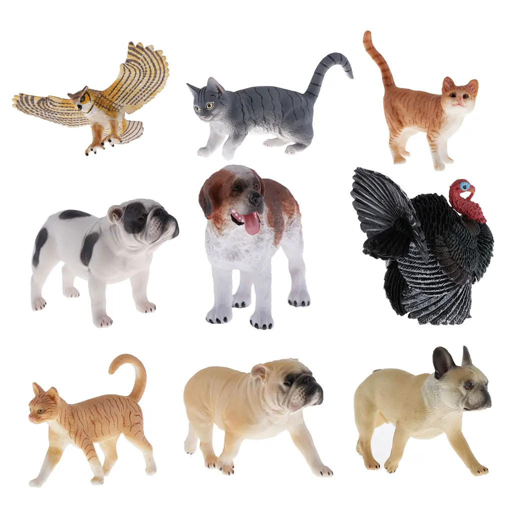 Wildlife Animals Action Figure,Realistic Animal Figurines Model Toy, Home Office Decorations