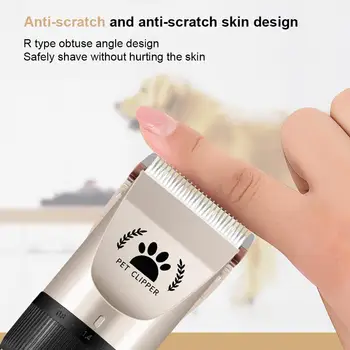 

White Pet Care Pet Shaver Fast Security Dog Hair Clipper Pet Hair Trimmer Charging Type Cat Pets Trim