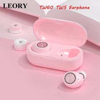 

LEORY TW60 TWS Wireless Bluetooth Earphone Touch Control Earbuds HiFi Stereo Music Sport Headset with Mic Charging Box