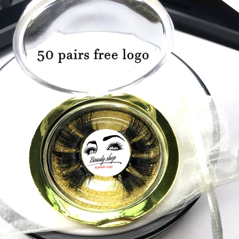 

Free Custom Logo 50 Pairs 25mm Eyelashes 3D Mink Lashes Handmade Dramatic 5D Lashes cruelty Wholesale Free DHL