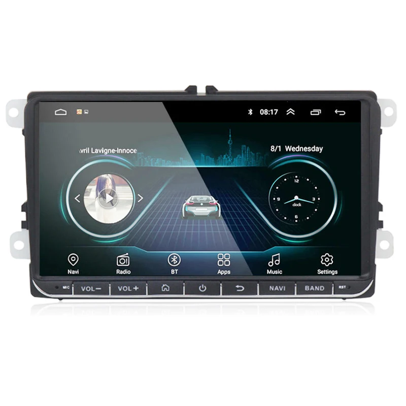 9 &quotAndroid 8 0 автомобильное радио gps навигация для VW Skoda Octavia golf 5 6 touran passat B6 jetta polo tiguan