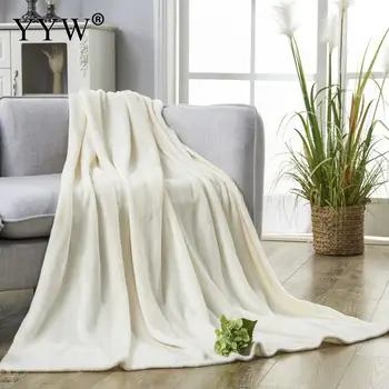 

Polyester Blanket Soft Color Blanket Aircraft Sofa Use Office Kids Blanket Towel Travel Fleece Mesh Portable Car Travel Cover