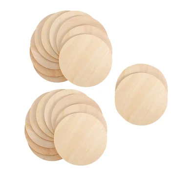 

20PCS 100mm DIY Handmade Accessories Wooden Round Wood Chip Graffiti Wood Chip Decoration Wood Chip Crafts