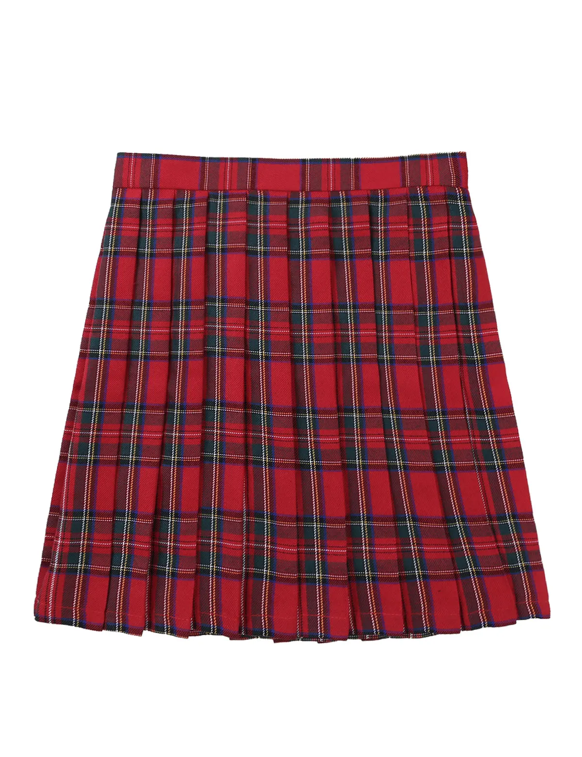 Womens Japan Students Cosplay School Uniforms High Waisted A-line Solid Plaid Pleated Mini Skirts Sexy Parties Clubwear Costumes