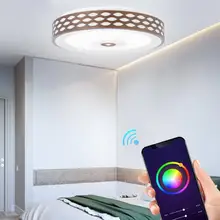 Wifi лампа RGB& WW 60 Вт 15,8 дюйма светодиодный умный многоцветный потолочный светильник Vioce Управление освещением AC 85-265 в современный светодиодный