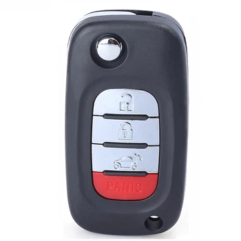 Keyforkess 433MHz 4A Chip ID FCC: muslimah 4 pulsanti Flip Remote Key Remote Car Key Fob per Smart Forfour Smart Fortwo 2015-2017 - KEYECU 433MHz 4A Chip ID FCC muslimah 4 pulsanti Flip Remote Key Remote Car Key