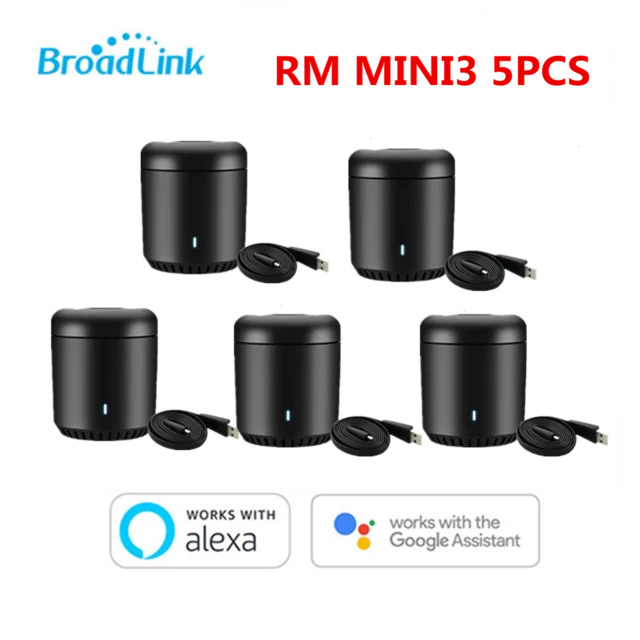Broadlink RM Mini3 mini3 WiFi IR 4G s пульт дистанционного управления для автоматизации умного дома с помощью приложения для Apple phone xiaomi с Google Alexa - Цвет: 5pcs RM MINI3