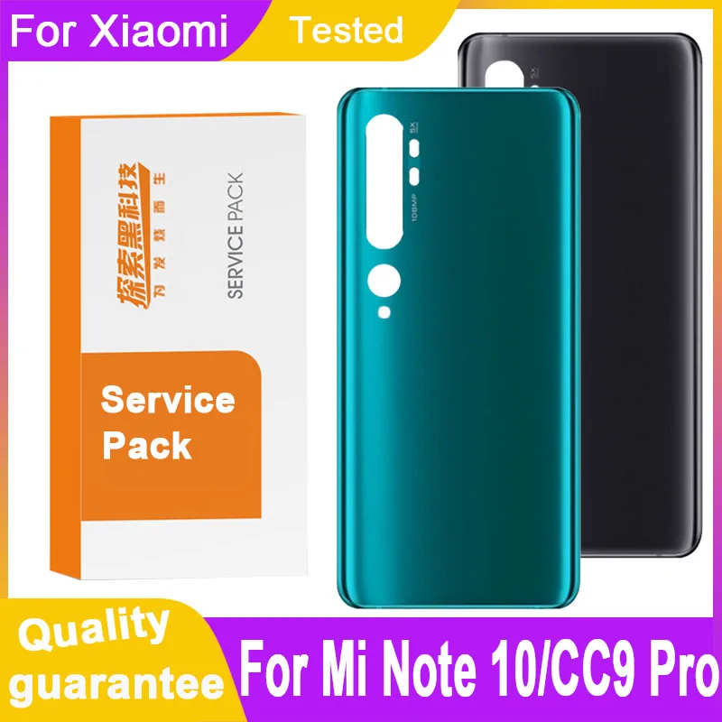 Замена заднего корпуса качества AAA для Xiaomi Mi CC9 Pro задняя крышка батарейное стекло Note 10 крышка|Корпусы и рамки