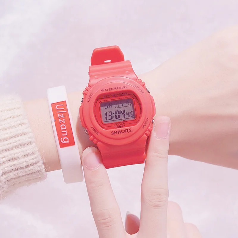 

Ins Electronic Watch Boy Girl Clock Single-angle Animal Lovely Waterproof Student Digital Outdoor Sport Silicone Led Watch