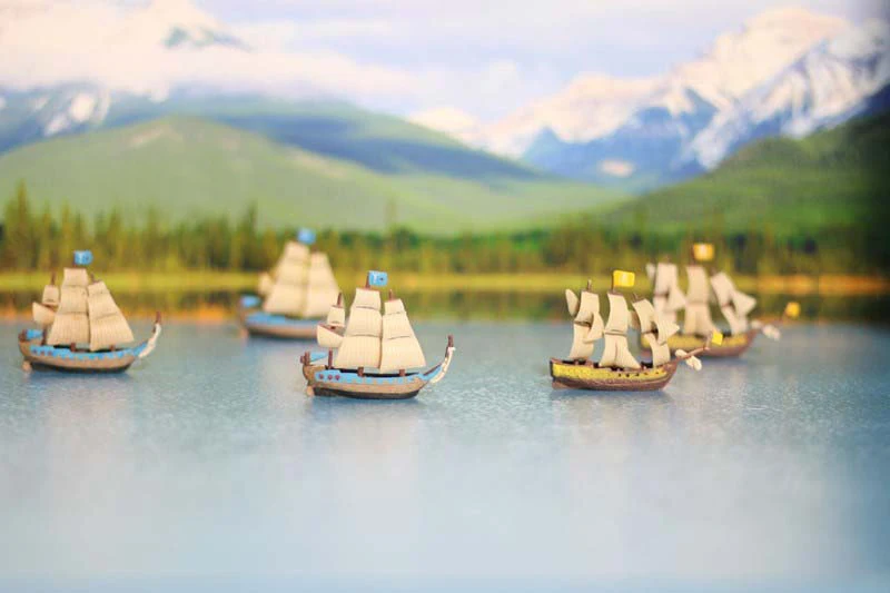 Миниатюрная модель 1: 700 средневековая Парусная модель песочный стол Ландшафтные украшения материалы