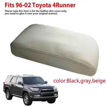 

1pc Leather Center Console Lid Car Armrest Cover Cushion Pad Vehicle Center Console Armrest Seat for T~oyota 4Runner 1996-2002