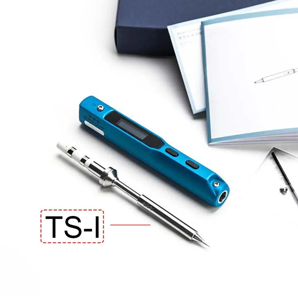 

New Digital LCD Display Mini Portable Smart Programmable Electric Soldering Iron Original Replacement Tip High Frequency