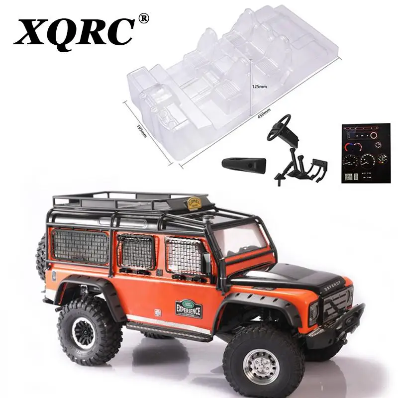 

XQRC Simulation interior climbing car transparent interior, for 1 / 10 reinforced concrete crawler D110 trx-4 trx4 defender
