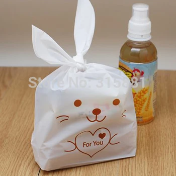 

Cute Rabbit for you Plastic Bag ,candy, biscuit bag(Brown for you) 100pcs/lot