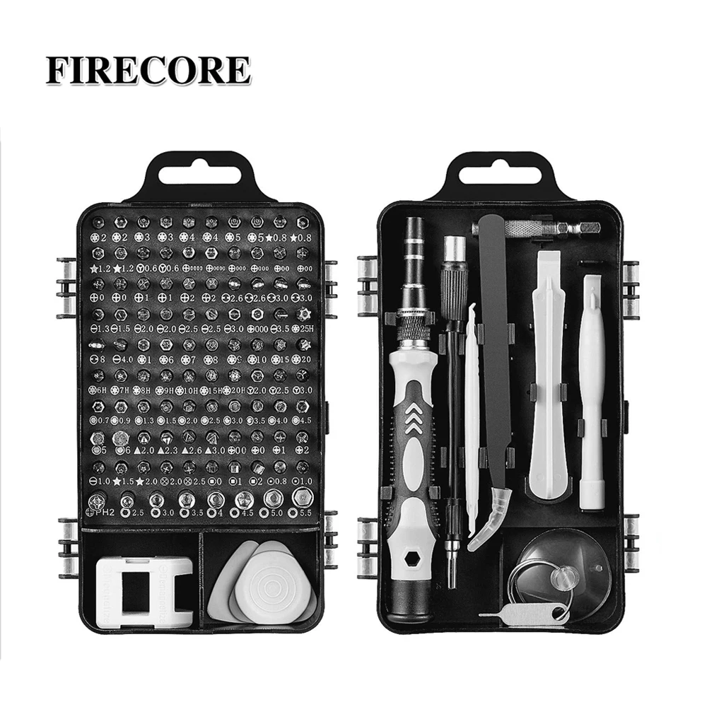 

Firecore 110 in 1 Screwdriver Set Precision Driver Set Repair Tool Multifunctional Driver With Magnet Abrasion Resistant