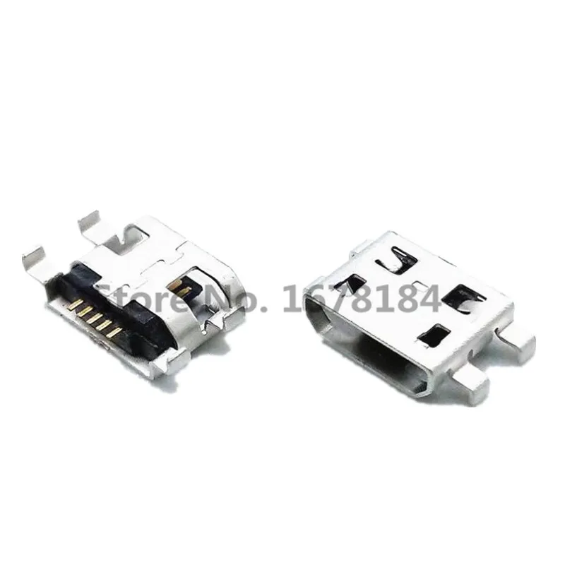 10 шт. микро-USB 5 контактов 0 8 мм без боковой стороны тип в плоское горлышко завивки