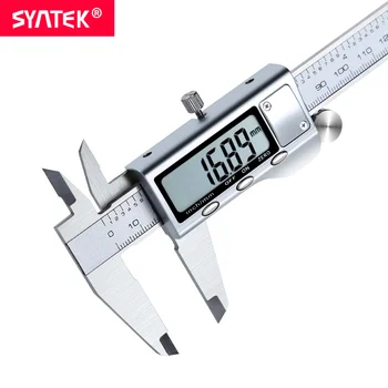

Syntek Metal Casing 6-Inch 150mm Stainless Steel Electronic Digital Vernier Caliper Micrometer Measuring JS20F150