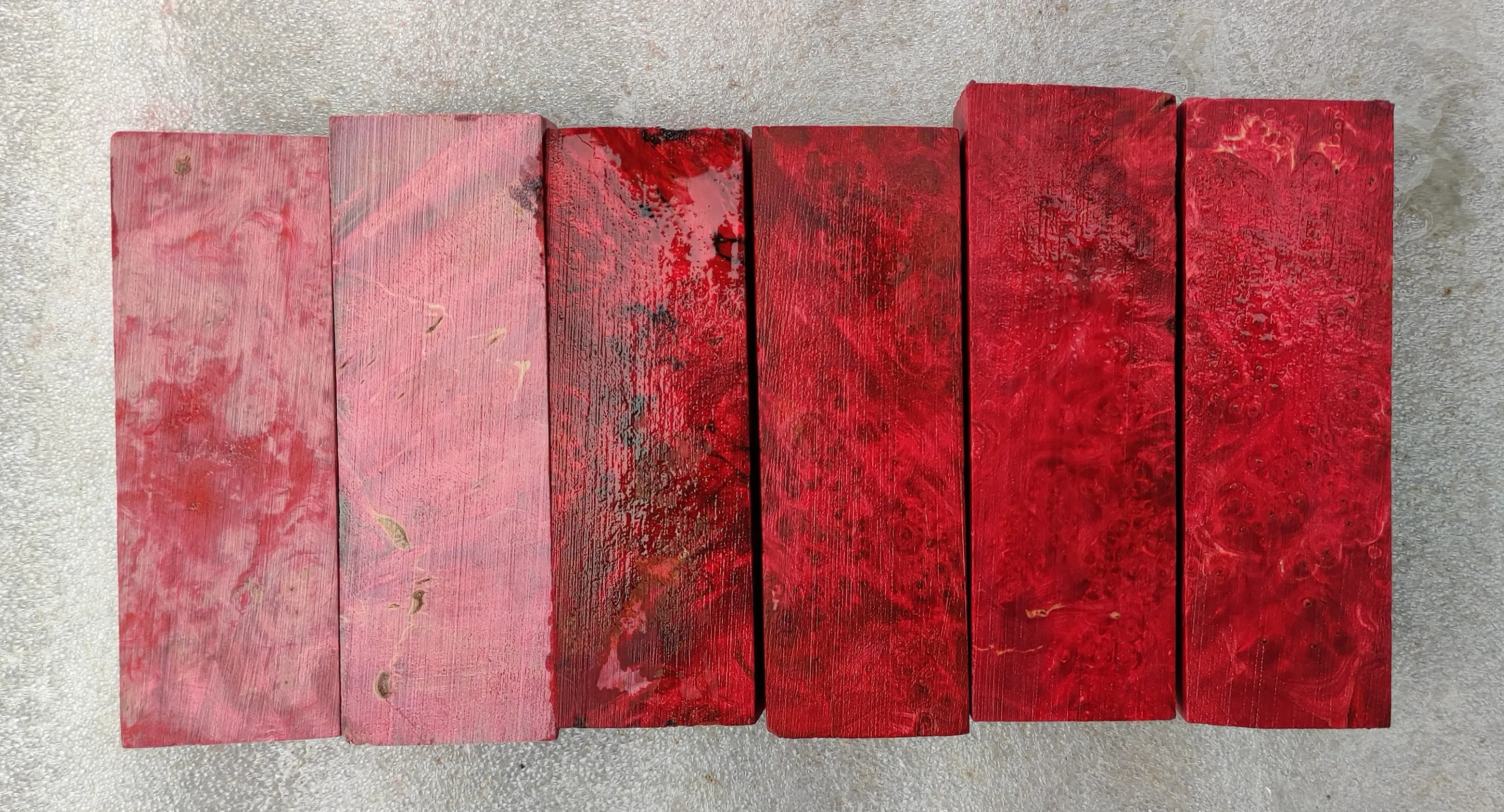 HM 자작나무 널 펜 블랭크, 다채로운 안정화 나무 펜 블랭크, 29x39x118mm