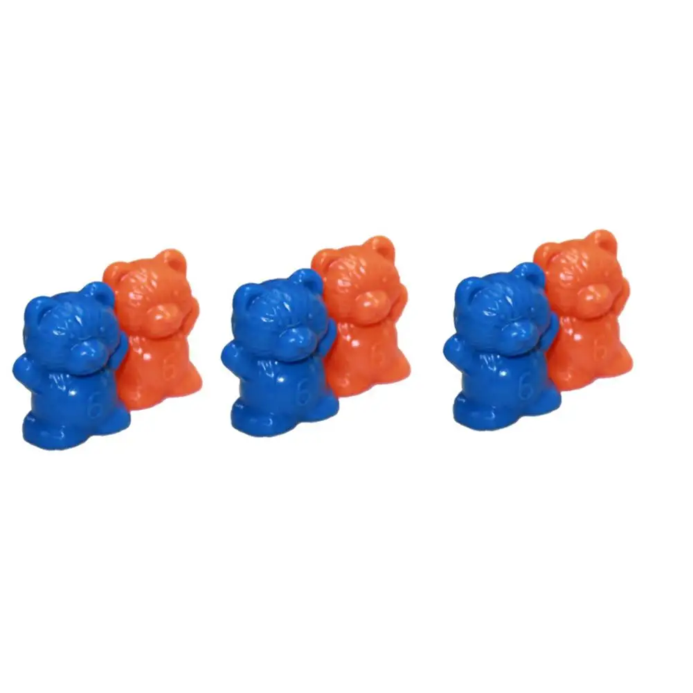 60Pcs Colorful Bear Shape Counters Toy Counting Numbers Classroom Teaching Aids Montessori Educational Learning Materials