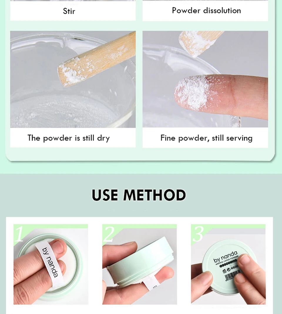 Duradouro à Prova Absorção de Óleo Translúcido Maquiagem Alisamento Rosto Dlasting Água Poros Modificação Solto Compõem Cosméticos 6 Pçs pó 10 duradouro à prova dlasting água absorção de