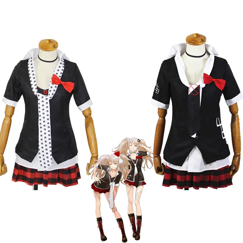 Костюм для косплея из джунко эношима Danganronpa 3 парики взрослых школьная форма