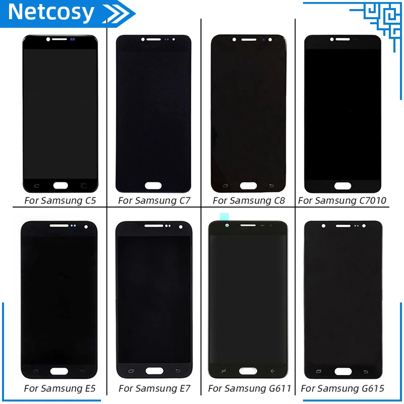 

For Samsung Galaxy C5 C7 C8 C7010 E5 E7 G611 G615 LCD Display+Touch Screen Digitizer LCD Assembly