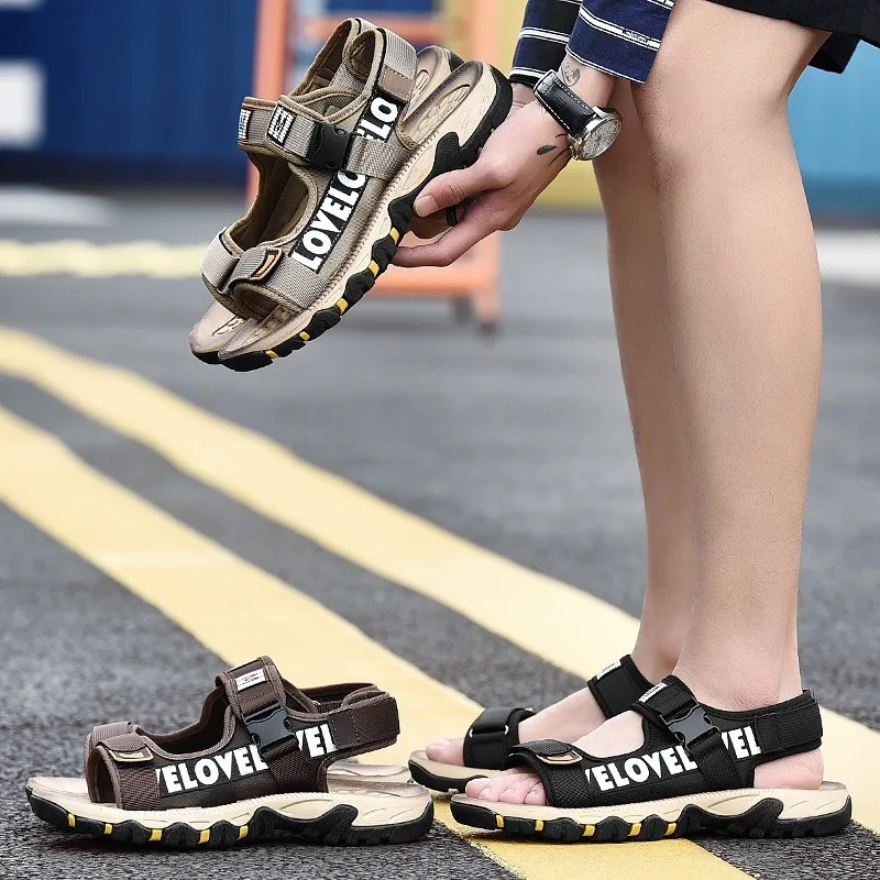 

2019 New Style Summer Breathable Sandals MEN'S SHOES Outdoor Casual Shoes Sports Beach Shoes Travel Soft