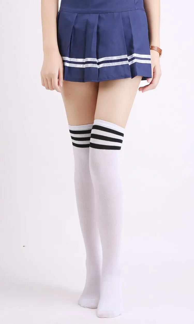 Multicolor fashion ladies socks sexy socks striped stockings thighs high knee socks long stockings girls ladies and ladies. over the knee socks