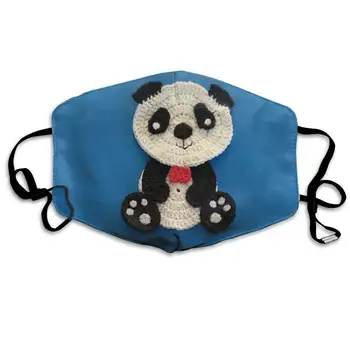 

Mouth Mask Three Pandas Print Masks - Breathable Adjustable Windproof Mouth-Muffle, Camping Running for Women and Men