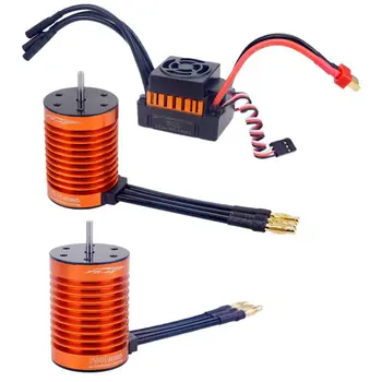 

2 Set Waterproof F540 Brushless Motor with 60A ESC Combo Set for 1/10 RC Car Truck RC Toys Parts 4370KV & 4300KV 4370KV