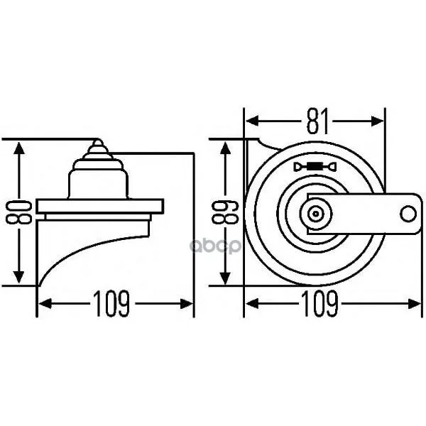 Звуковой Сигнал 12v Hella 3fh007424811 HELLA арт. 3FH007424811