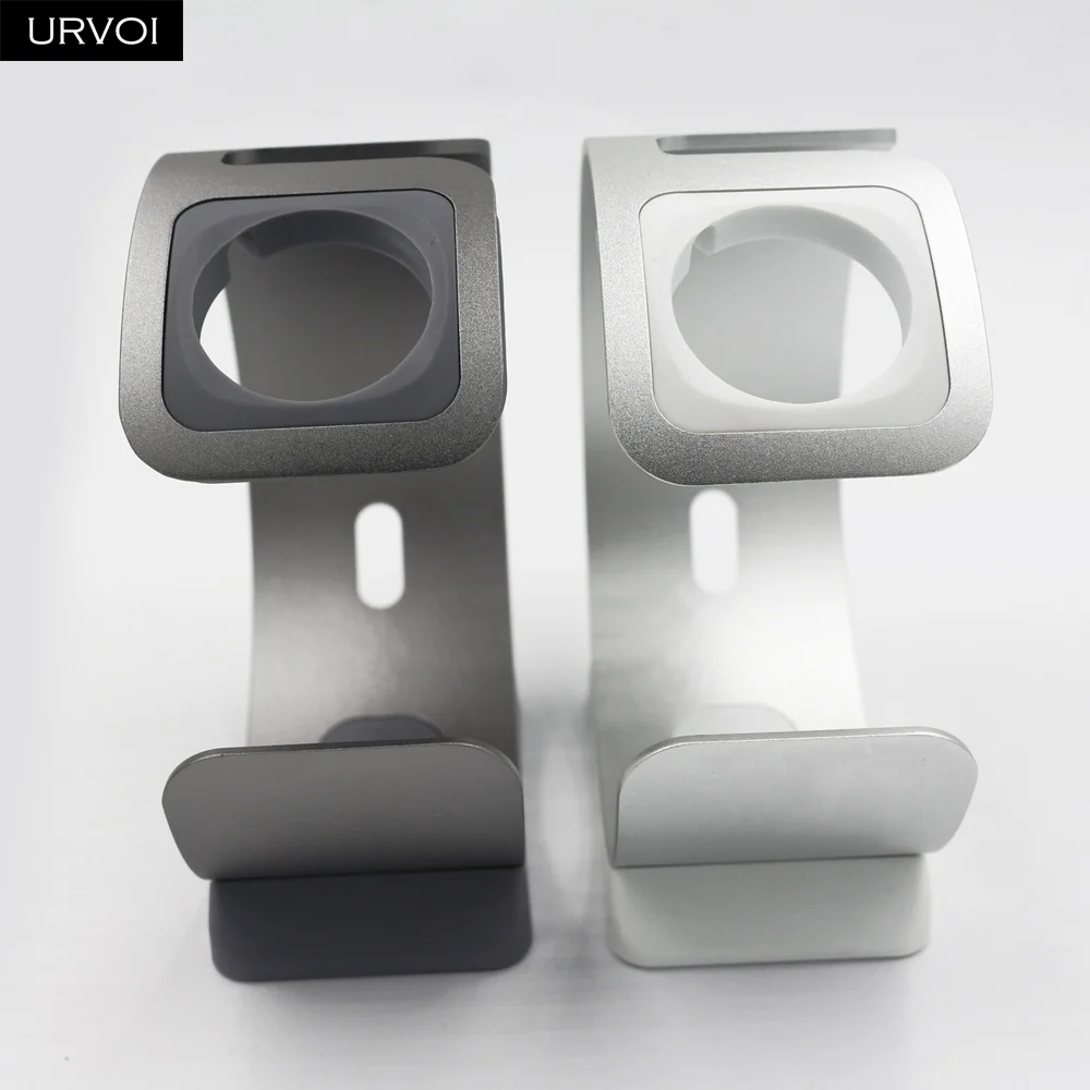 Держатель URVOI для Apple Watch series 5 4 3 2 1 простая круглая подставка для iWatch алюминиевый сплав Хранитель современный дизайн 38 40 42 44 мм