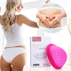 Menstrual Reusable Disc Flat-fit Design Menstrual Cup Extra-Thin Sterilizing Silicone Menstrual Disk Tampon/Pad Alternative Drop